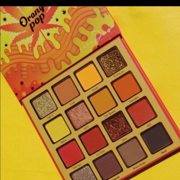 Kara Beauty High Times Orange Pop Shadow Palette - Picture 1 of 5